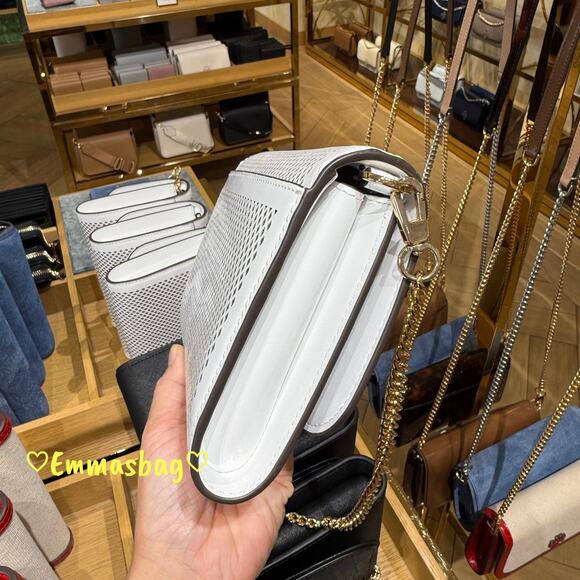 Tory Burch Emerson Chain Wallet Crossbody 175865 White $525 - Picture 4 of 8